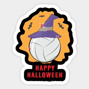 Happy Volleyball Halloween - Funny Sticker